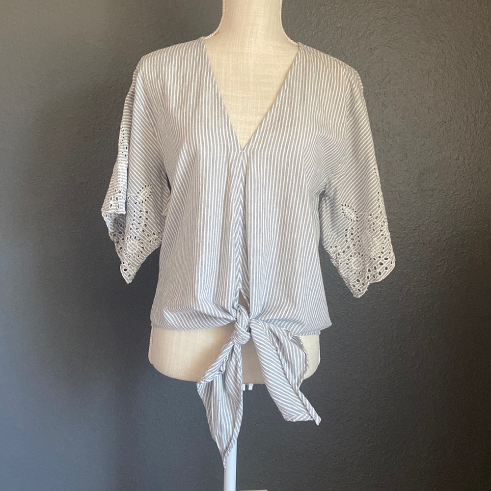 Lovestitch Tie Front Top